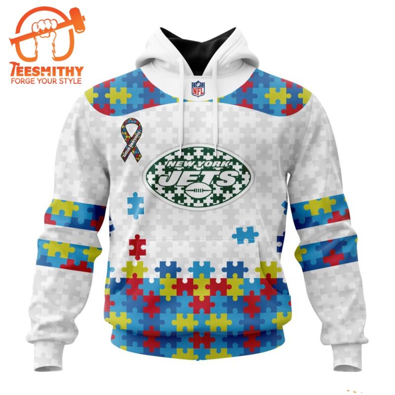 NFL New York Jets Special Autism Awareness Custom Hoodie