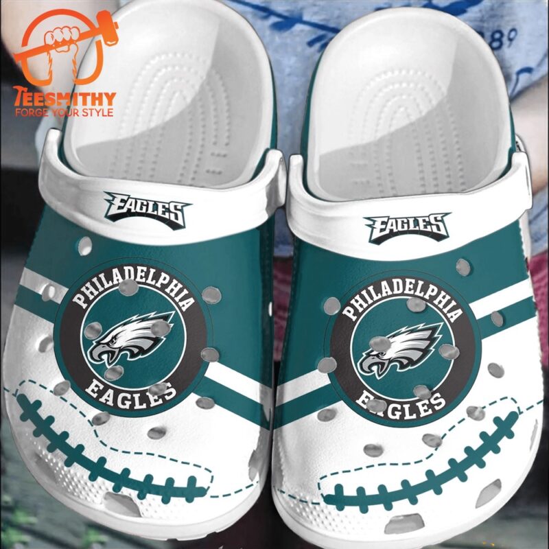 NFL Philadelphia Eagles Football Clogs Comfortable Shoes