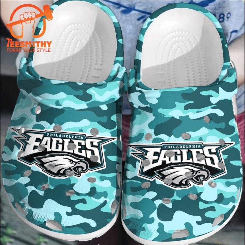 NFL Philadelphia Eagles Football Comfortable Clogs Shoes