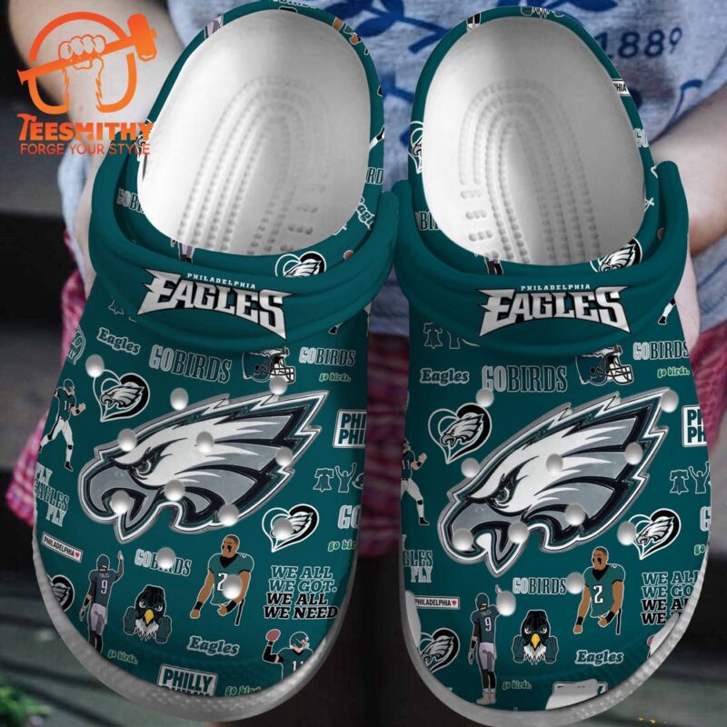 NFL Philadelphia Eagles Football ClogsBand Shoes