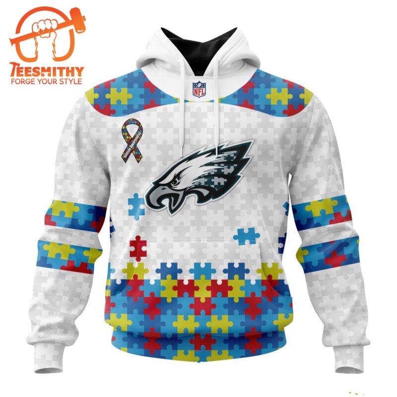 NFL Philadelphia Eagles Special Autism Awareness Custom Hoodie