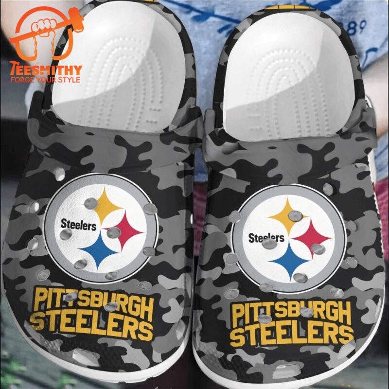 NFL Pittsburgh Steelers Football Comfortable Shoes Clogs For Men Women