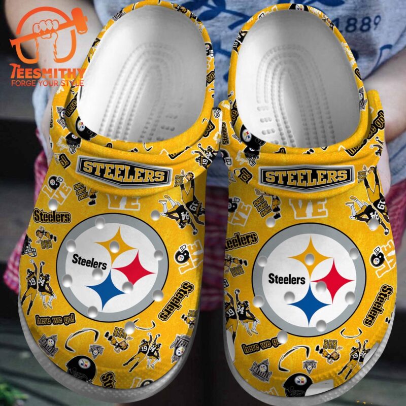 NFL Pittsburgh Steelers Sport Clogs Shoes
