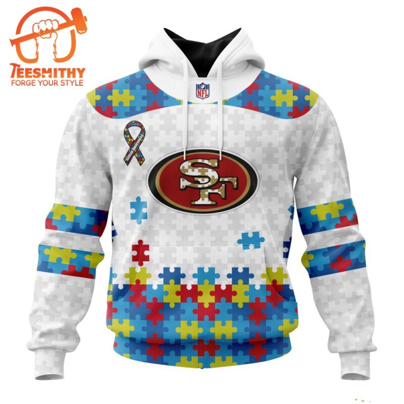 NFL San Francisco 49ers Special Autism Awareness Custom Hoodie