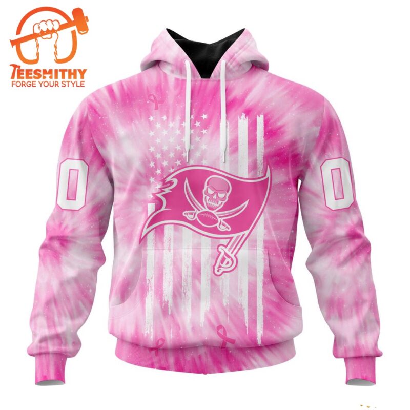 NFL Tampa Bay Buccaneers Special Pink Tie Dye Footballl Custom Hoodie