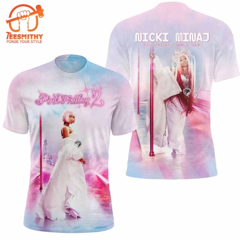 Nicki Manaj Pink Friday 2 World Tour 3D T-shirt