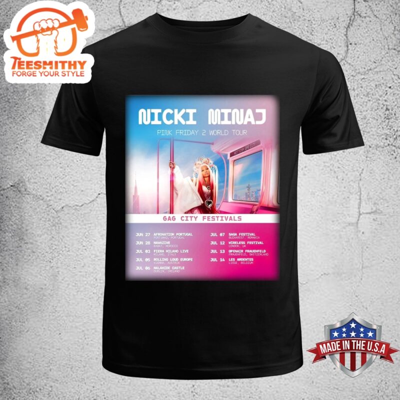 Nicki Minaj Pink Friday 2 World Tour 2024 Unisex T-Shirt