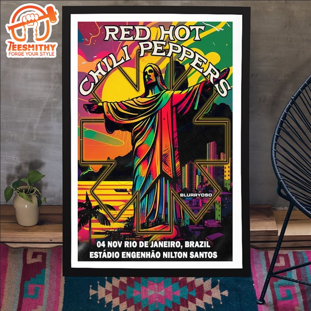 Red Hot Chili Peppers Tokyo, Japan 2024 Tour Poster Canvas