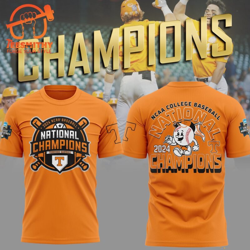 Tennessee Volunteers 2024 NCAA Men’s Baseball Division I Champions 3D Shirt