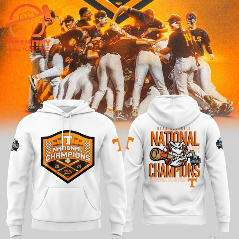 Tennessee Volunteers 2024 NCAA Men’s Baseball Division I Champions Hoodie Shirt