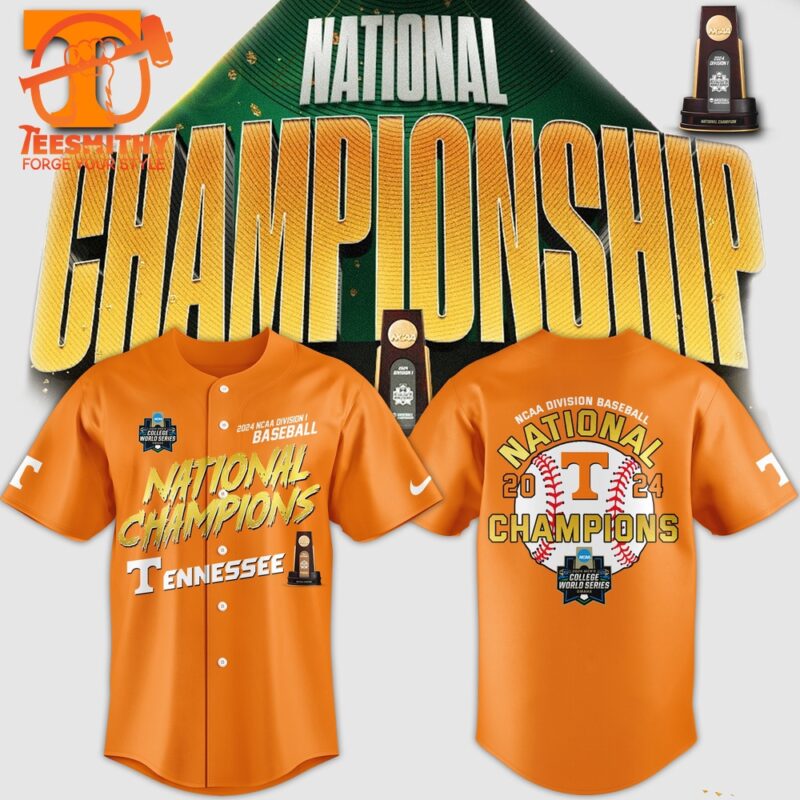 Tennessee Volunteers 2024 NCAA Men’s Baseball Division I Champions Jersey Shirt