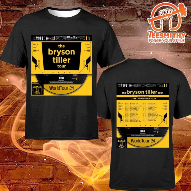 The Bryson Tiller Announces His 2024 North America Dates T-shirt