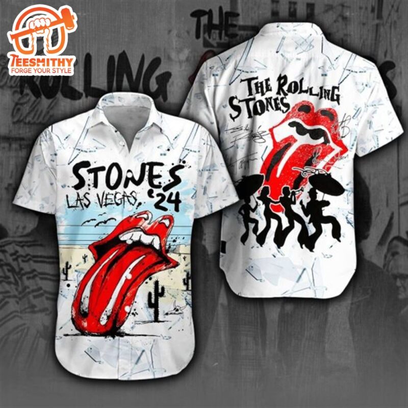 The Rolling Stones Las Vegas Stones 24 Hawaiian Shirt