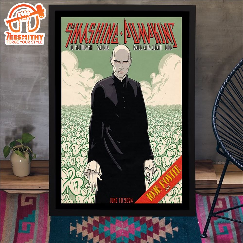 The Smashing Pumpkins June 10 2024 Tour 3Arena Wall Art Poster Canvas