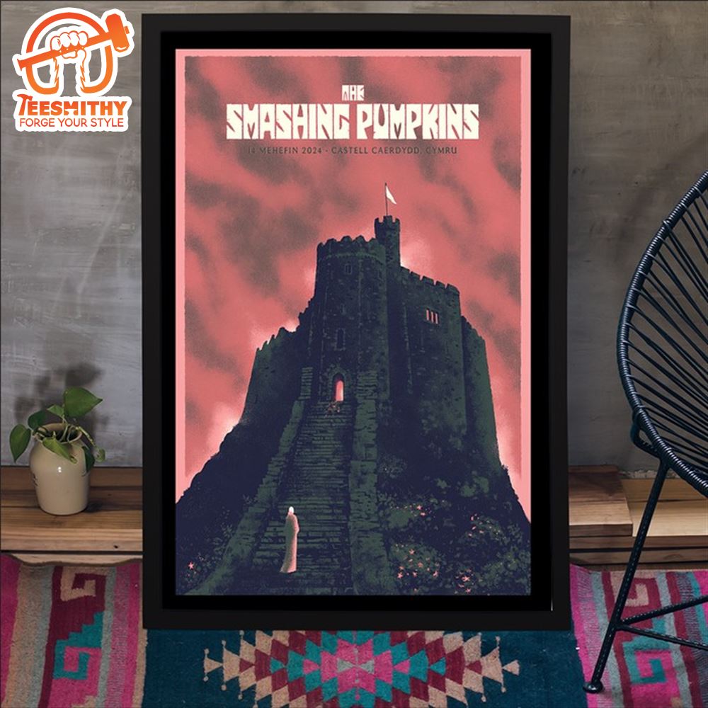 The Smashing Pumpkins June 14 2024 Cardiff, Wales Poster Canvas