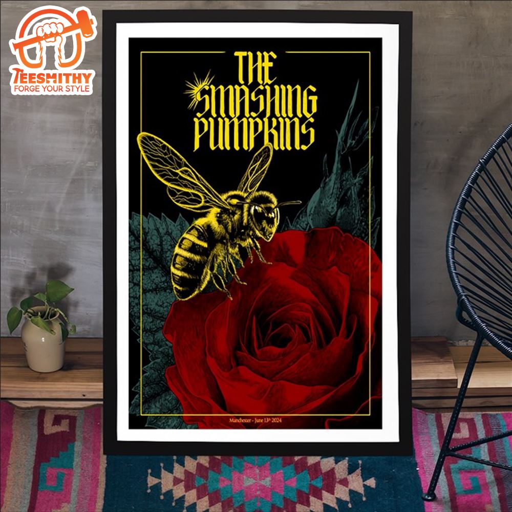 The Smashing Pumpkins Tour In Manchester, UK On June 13, 2024 Poster Canvas