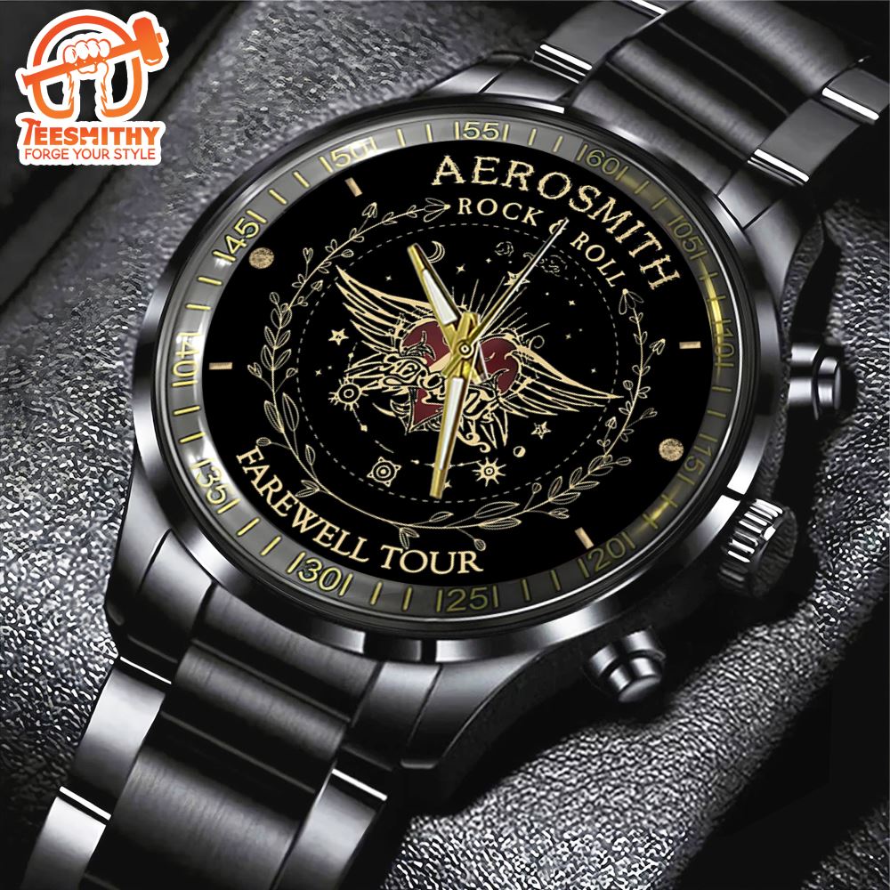 Aerosmith Black Stainless Steel Watch , Music Watch