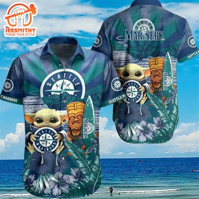 Baby Yoda Seattle Mariners Hawaiian Shirt Aloha Summer
