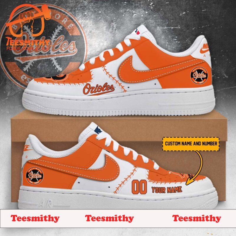 Baltimore Orioles 2024 Custom Air Force 1 Shoes Sneaker