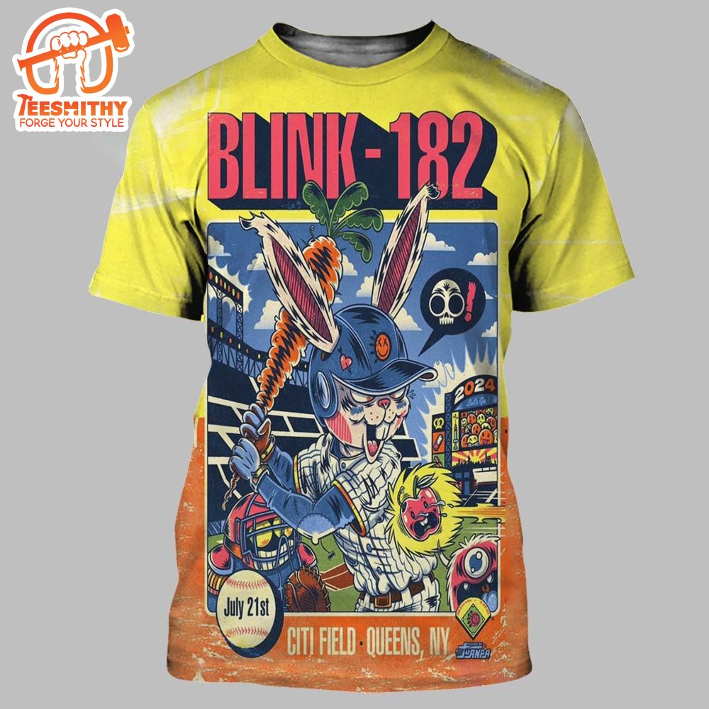 Blink-182 Citi Field Queens NY July 21 2024 Tour 3D Shirt