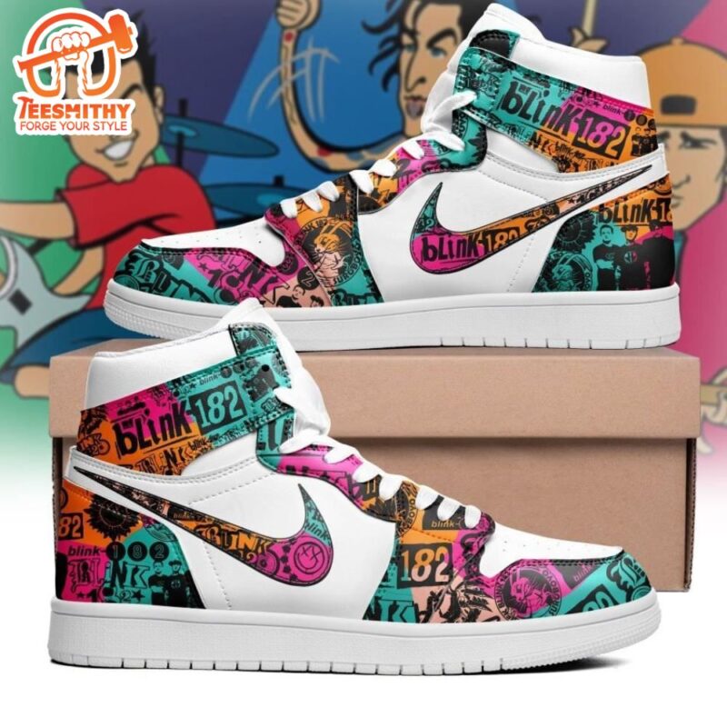 Blink-182 Pop Punk Band Air Jordan 1 Sneakers