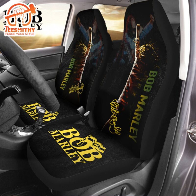 Bob Marley 2PCS Music Car Seat Cover