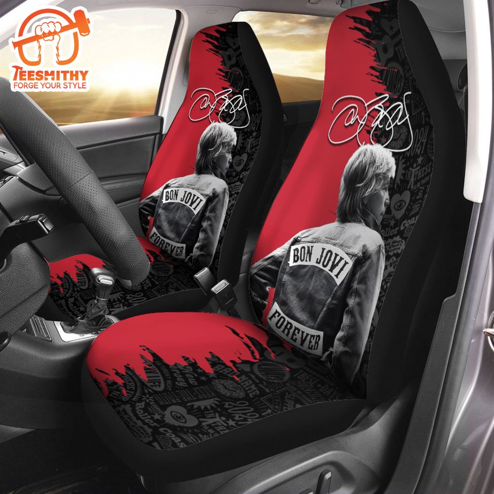 Bon Jovi 2PCS Music Car Seat Cover