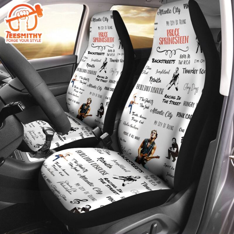 Bruce Springsteen 2PCS Car Seat Cover, Music Car Seat Cover