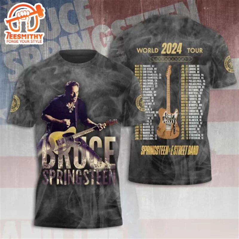 Bruce Springsteen World Tour 3D Apparel Shirt