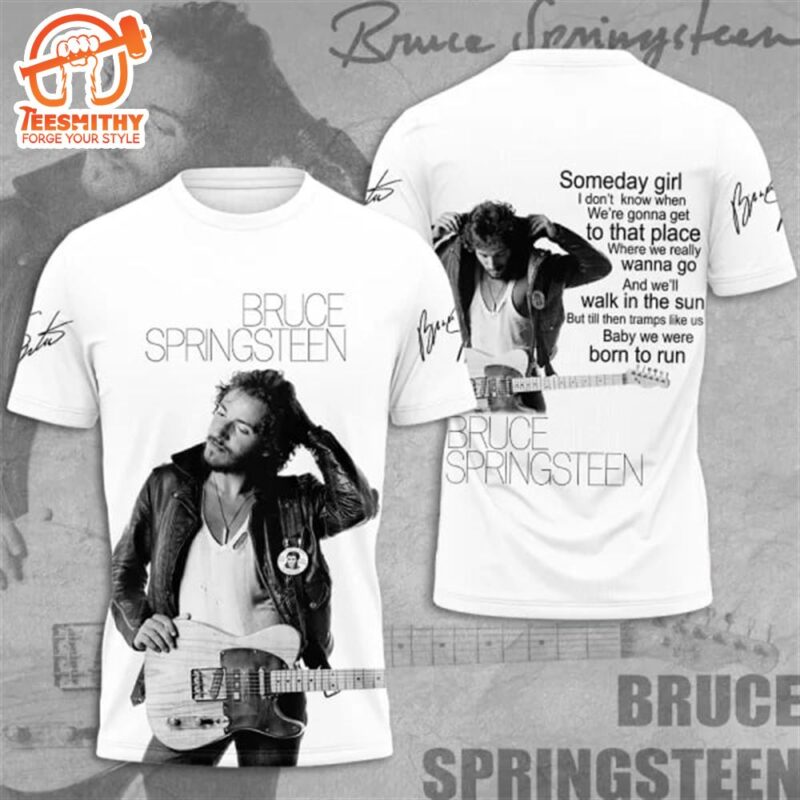 Bruce Springsteen World Tour 3D T-shirt White