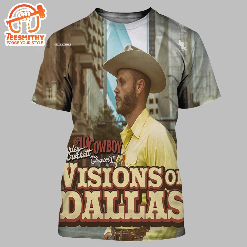 Charley Crockett $10 Cowboy Chapter II Visions Of Dallas Album Cover All Over Print Shirt