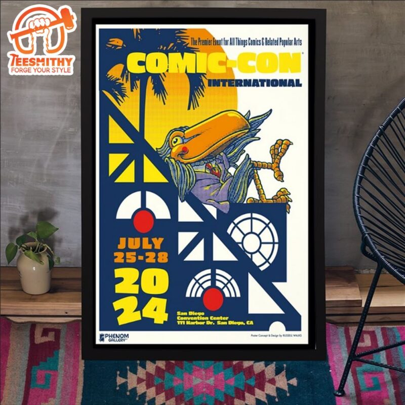 Comic-Con International San Diego CA 2024 July 25-28 Poster Canvas