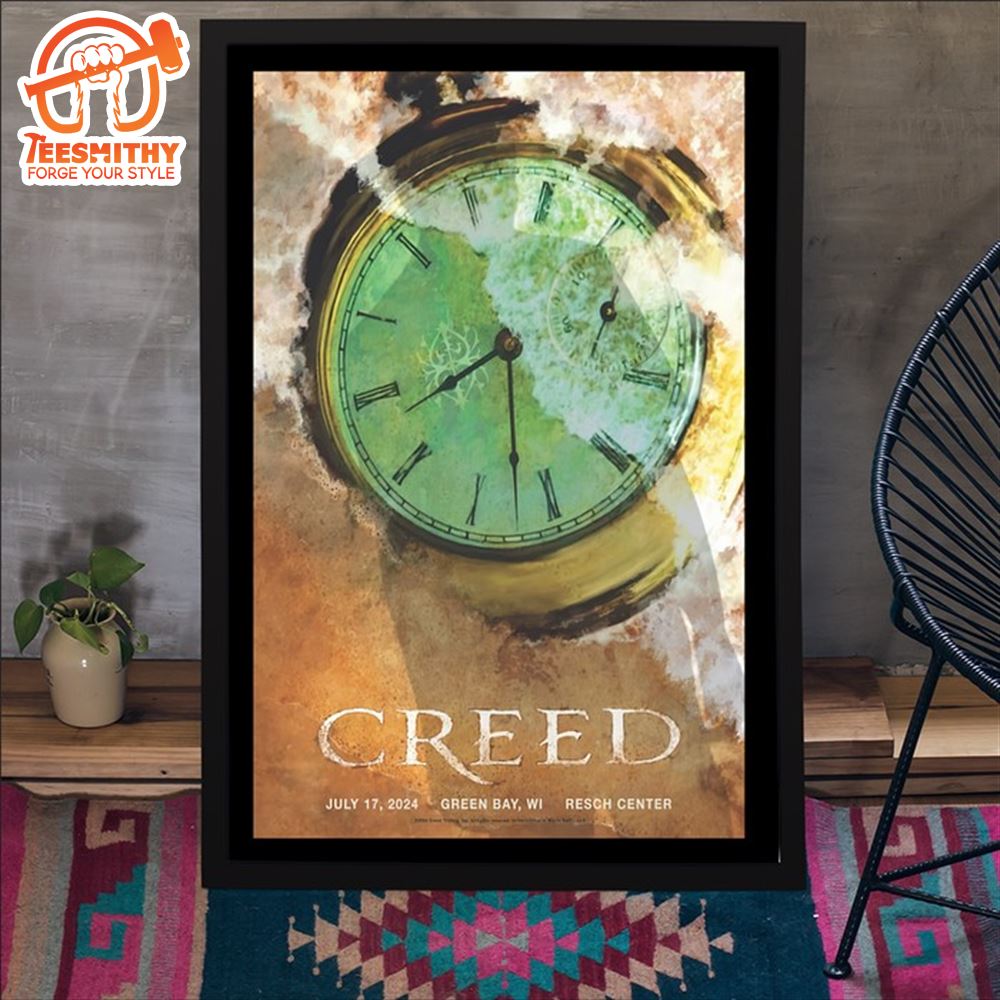 Creed Green Bay, WI July 17, 2024 Resch Center Poster Canvas