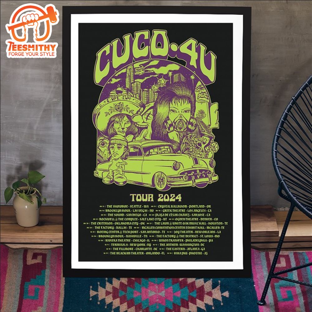 Cuco 4U Tour 2024 Poster Canvas