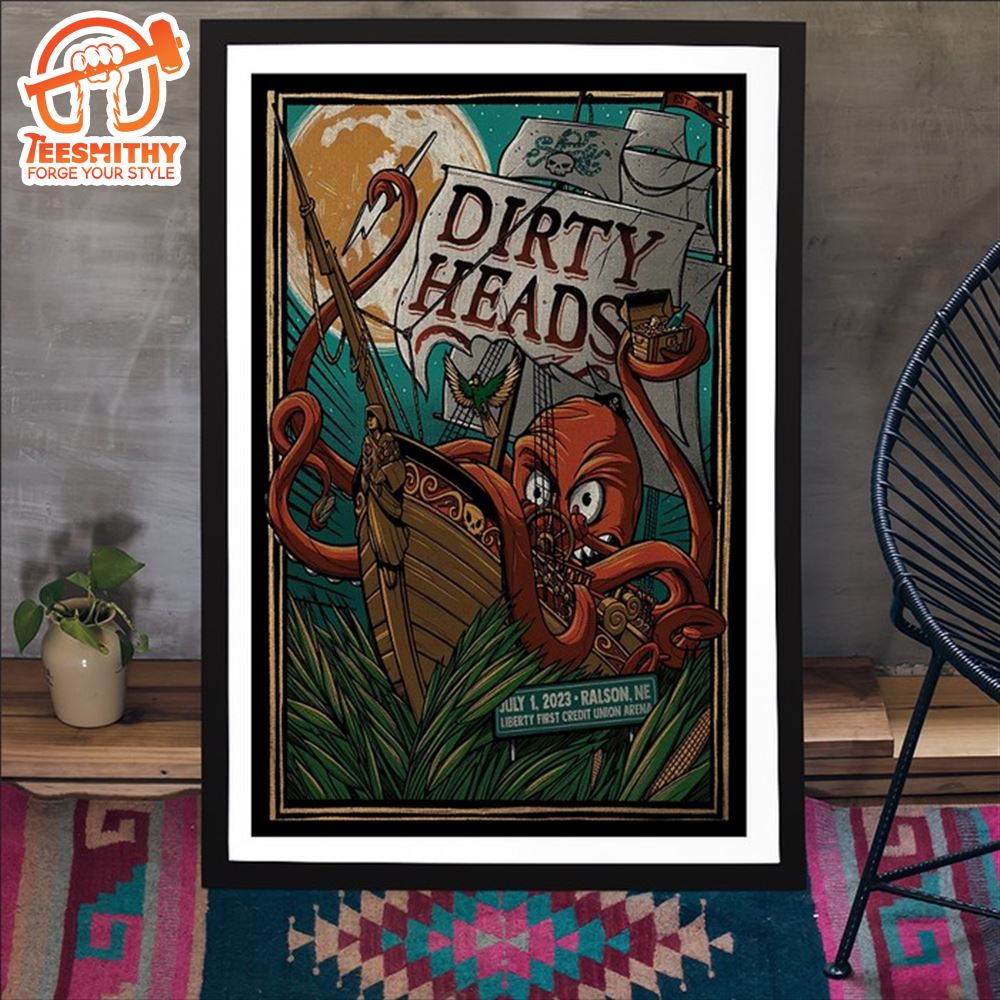 Dirty Heads Bank Of New Hampshire Pavilion Gilford NH July 14 2024 Concert Poster