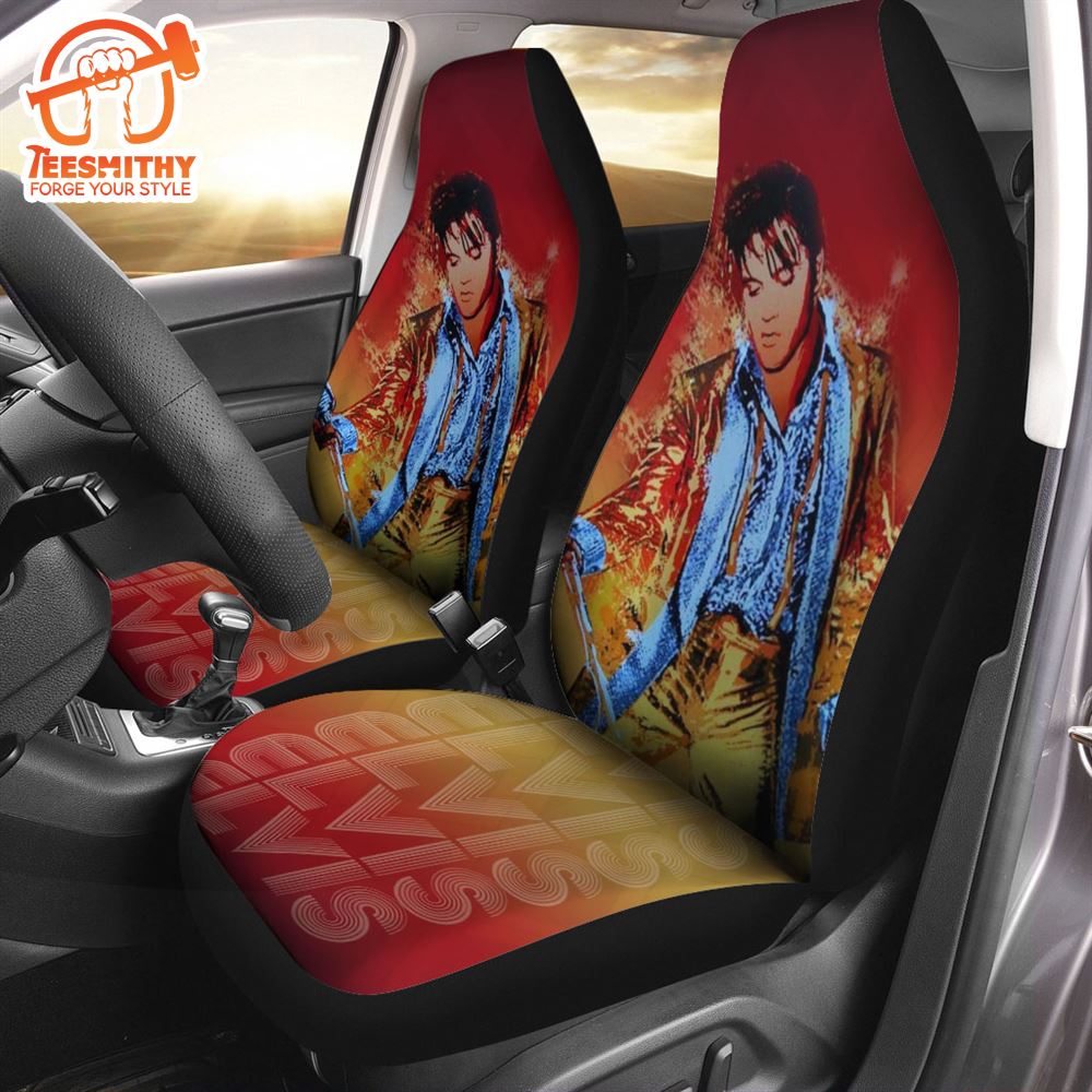 Elvis Presley 2PCS Car Seat Cover, Music Car Seat Cover