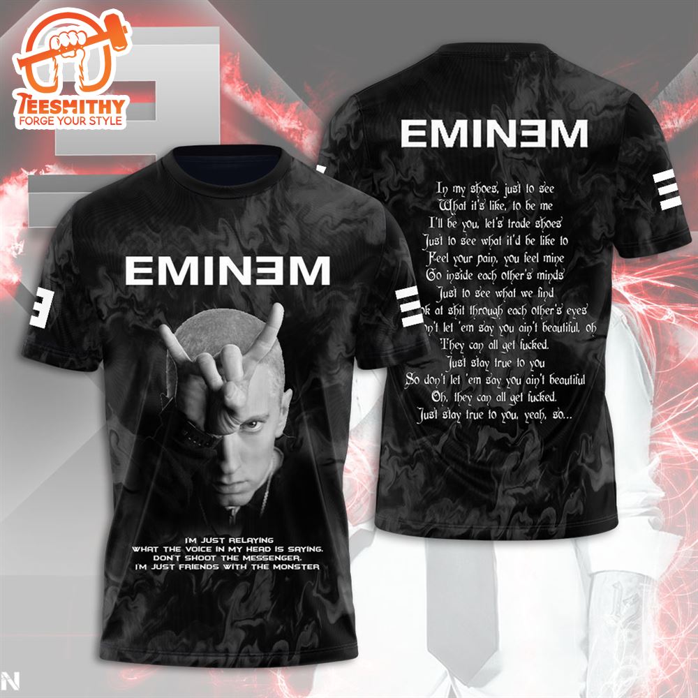 Eminem I’m Just Relaying What The Voice Of My Head Saying 3d Shirt