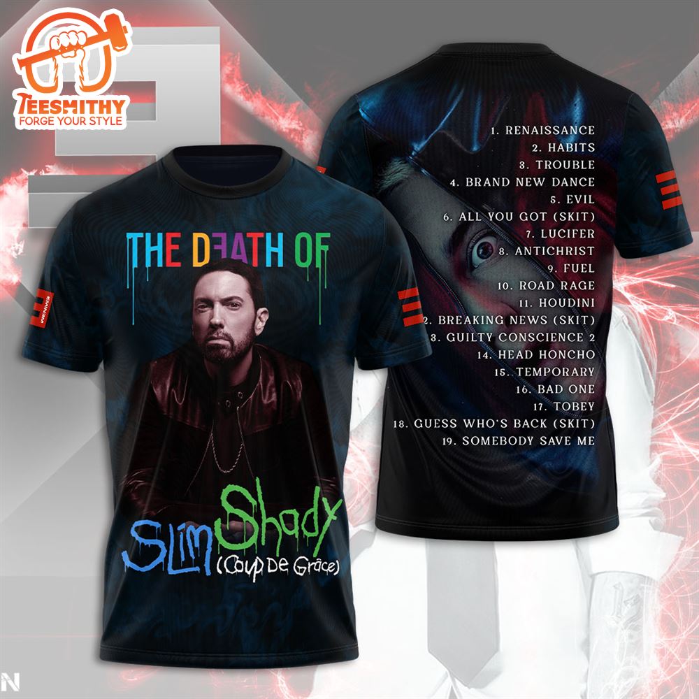 Eminem New Album The Death Of Slim Shady Coup De Grace Released 3D T-Shirt