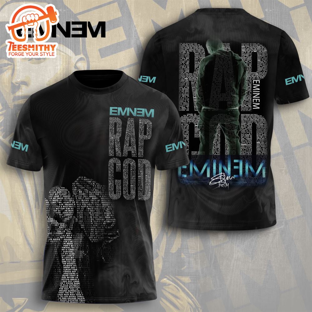 Eminem Rap God Music 2024 3D Shirt