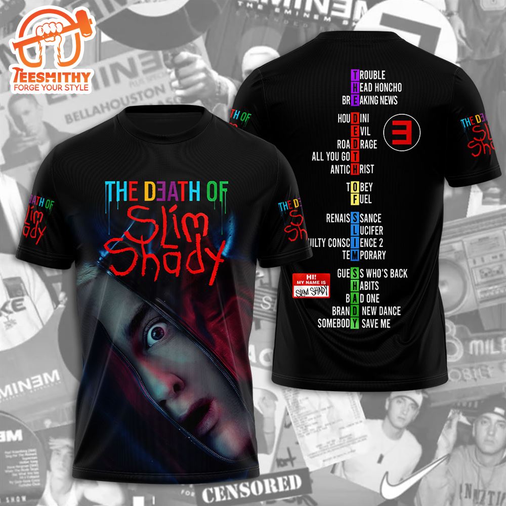 Eminem Rapper New Album The Death Of Slim Shady 2024 3D T-Shirt