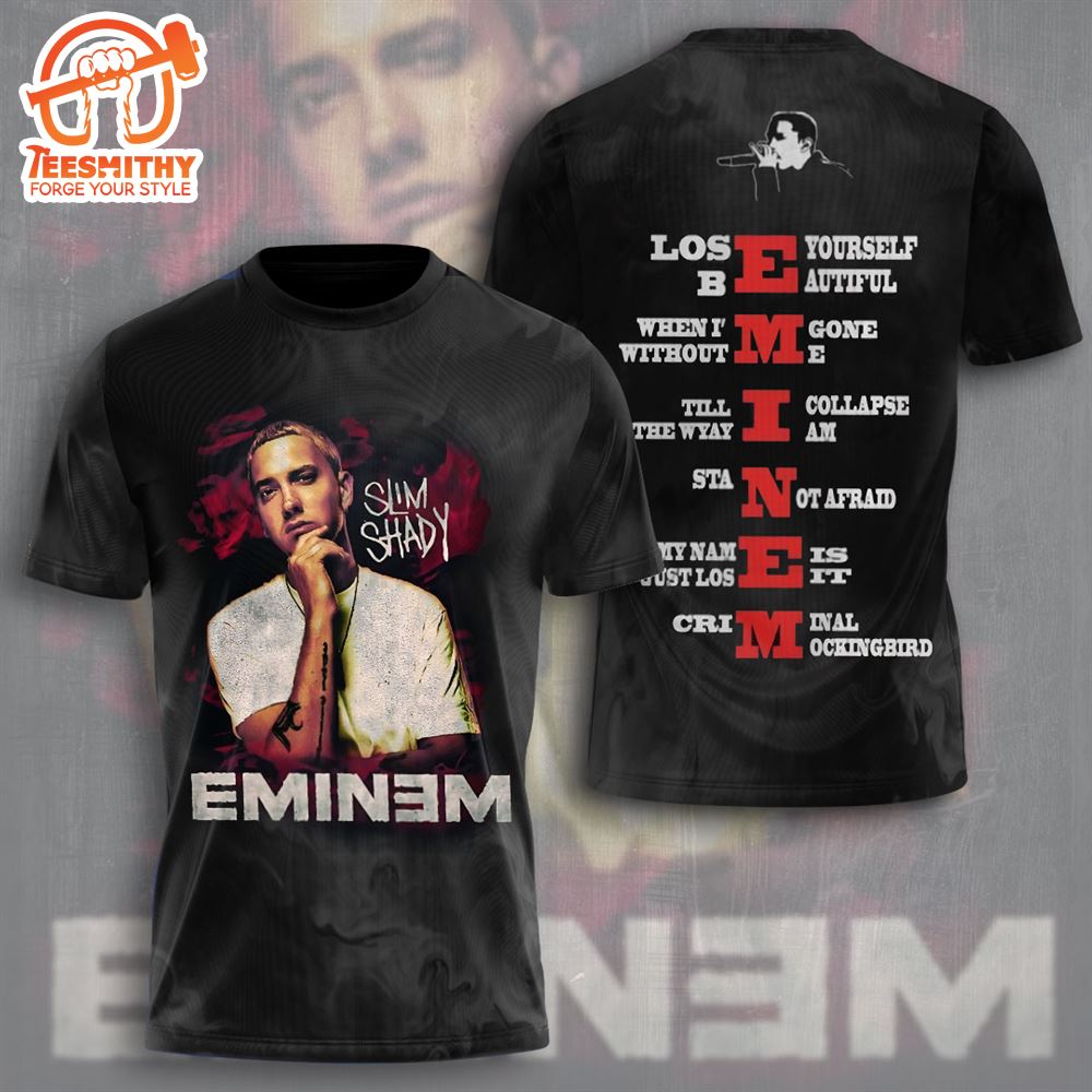 Eminem The Eminem Show Shirt, Slim Shady Style Hip Hop 90s 3D Shirt