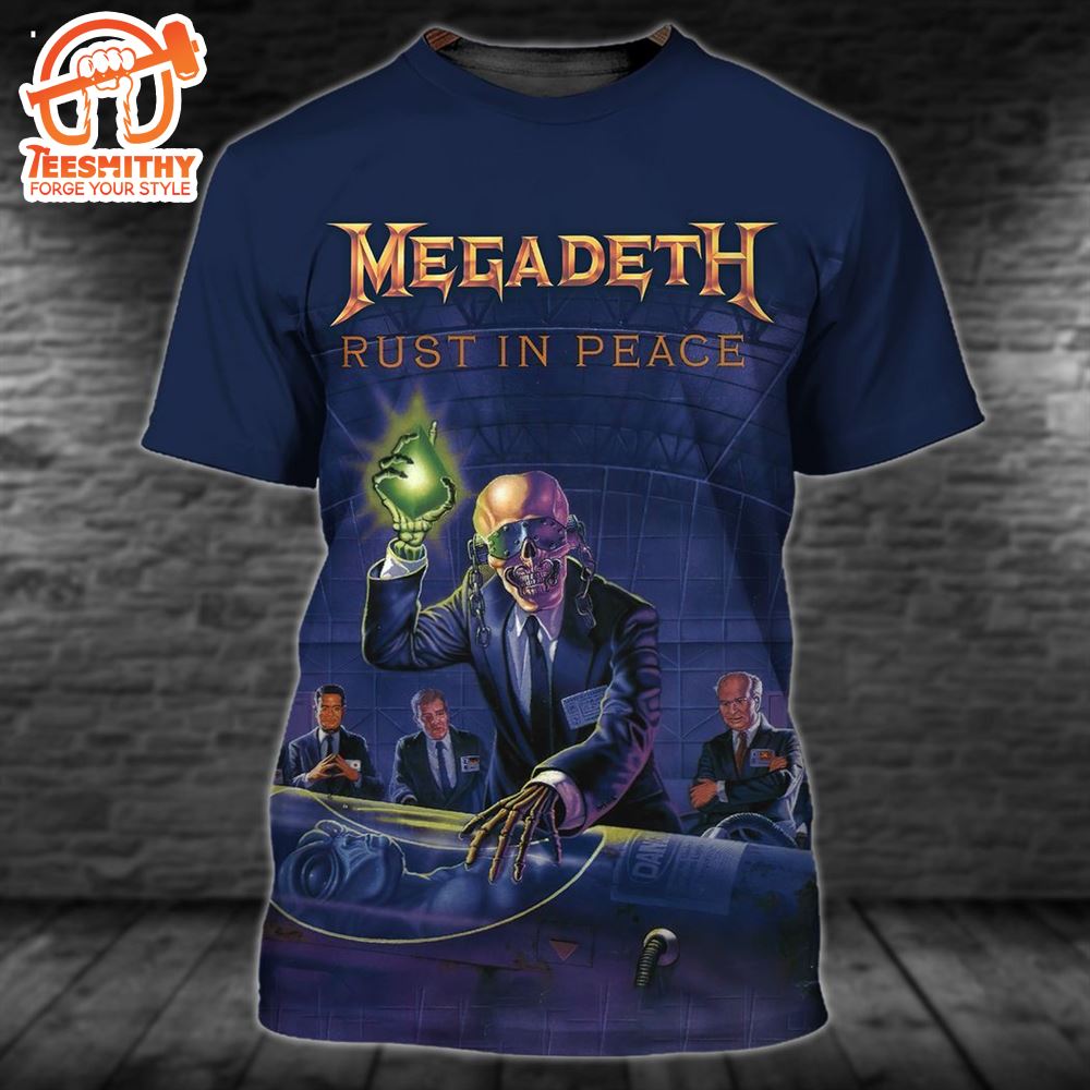 Fashion Megadeth Rock Band 3D T-Shirt