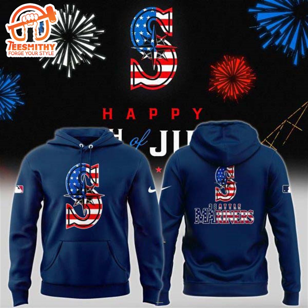 Fourth of July MLB Seattle Mariners Hoodie