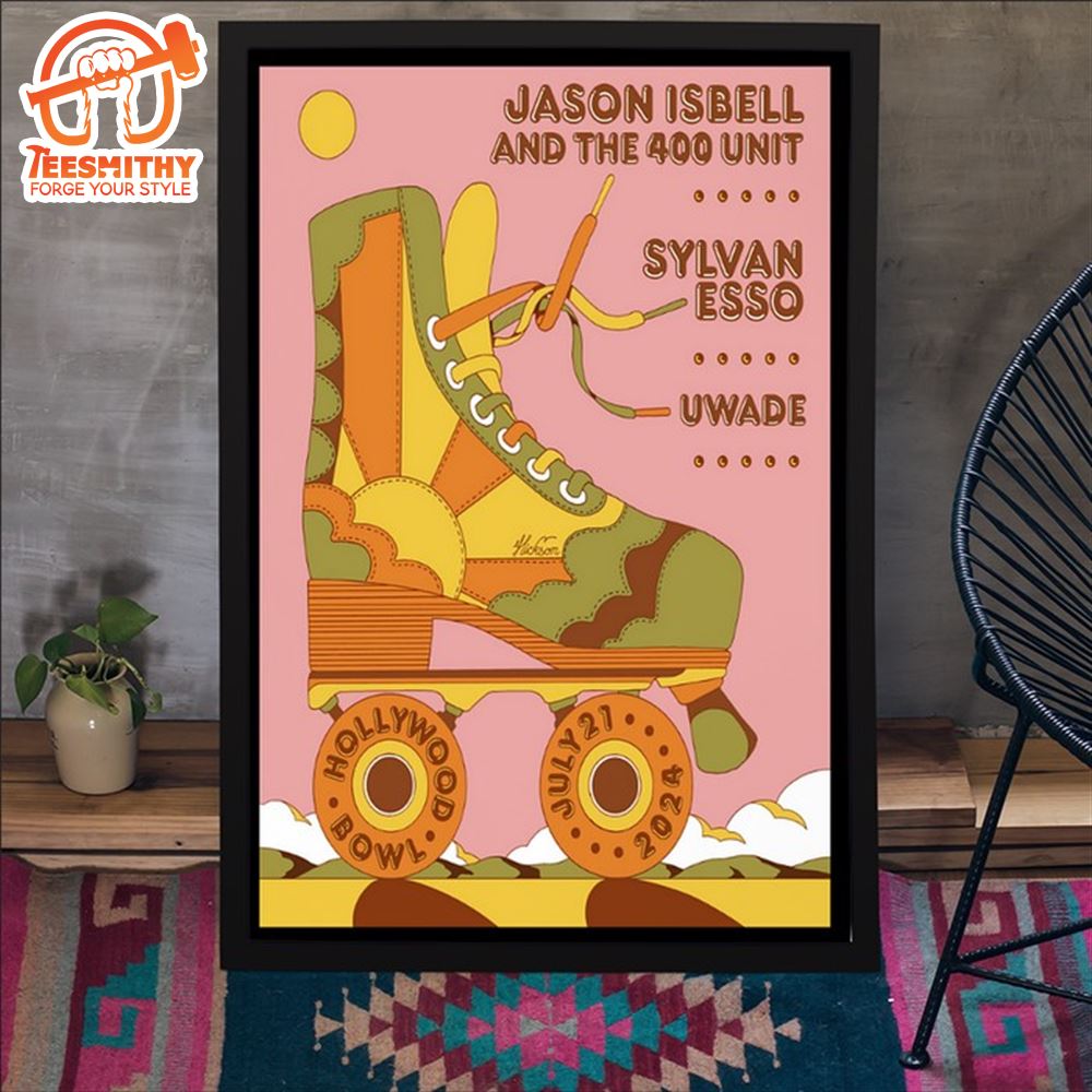 Jason Isbell and The 400 Unit July 21 2024 Hollywood Bowl Event Poster Canvas