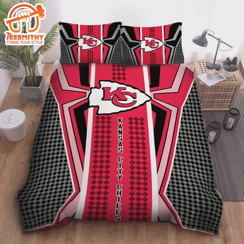 Kansas City Chiefs Nfl Team Duvet Cover Quilt Cover Pillowcase Bedding Set