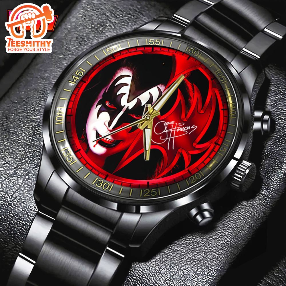 Kiss Band Black Stainless Steel Watch Tour Music Watch