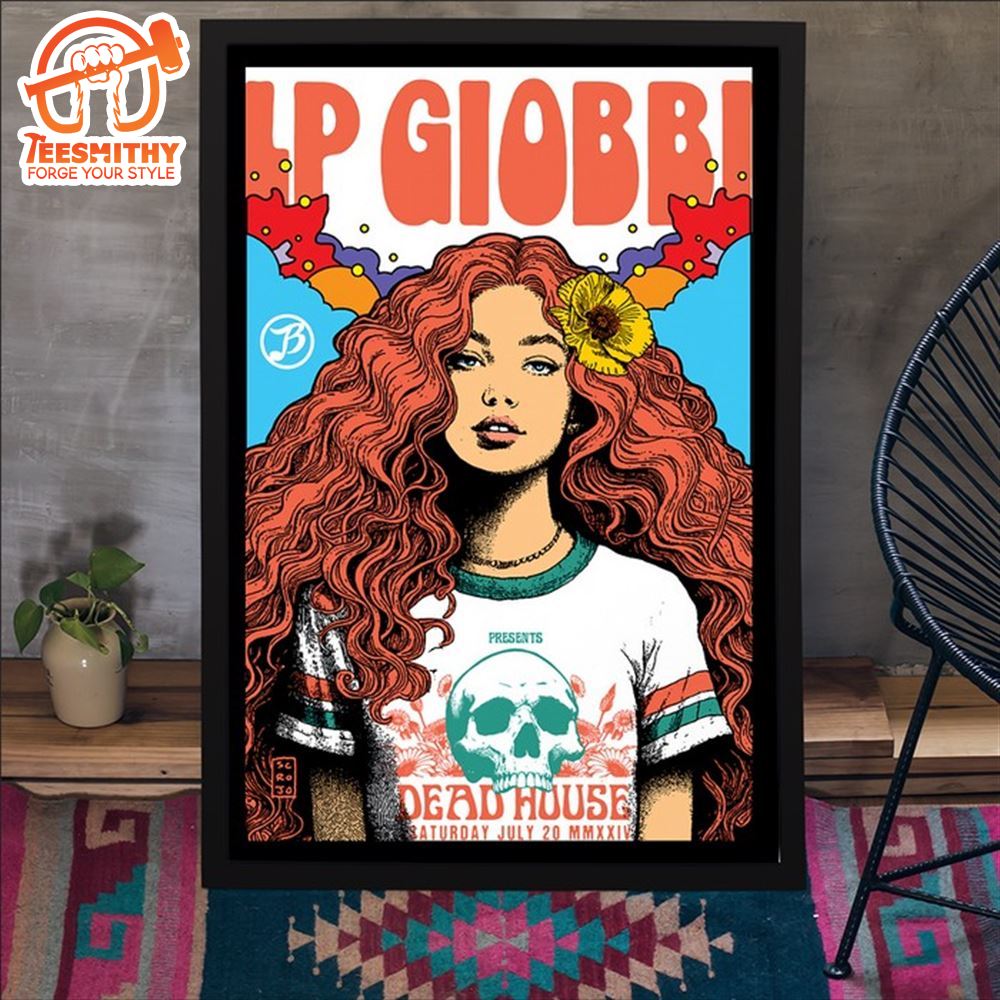 LP Giobbi On July 20, 2024 At Belly Up Aspen Show Poster Canvas