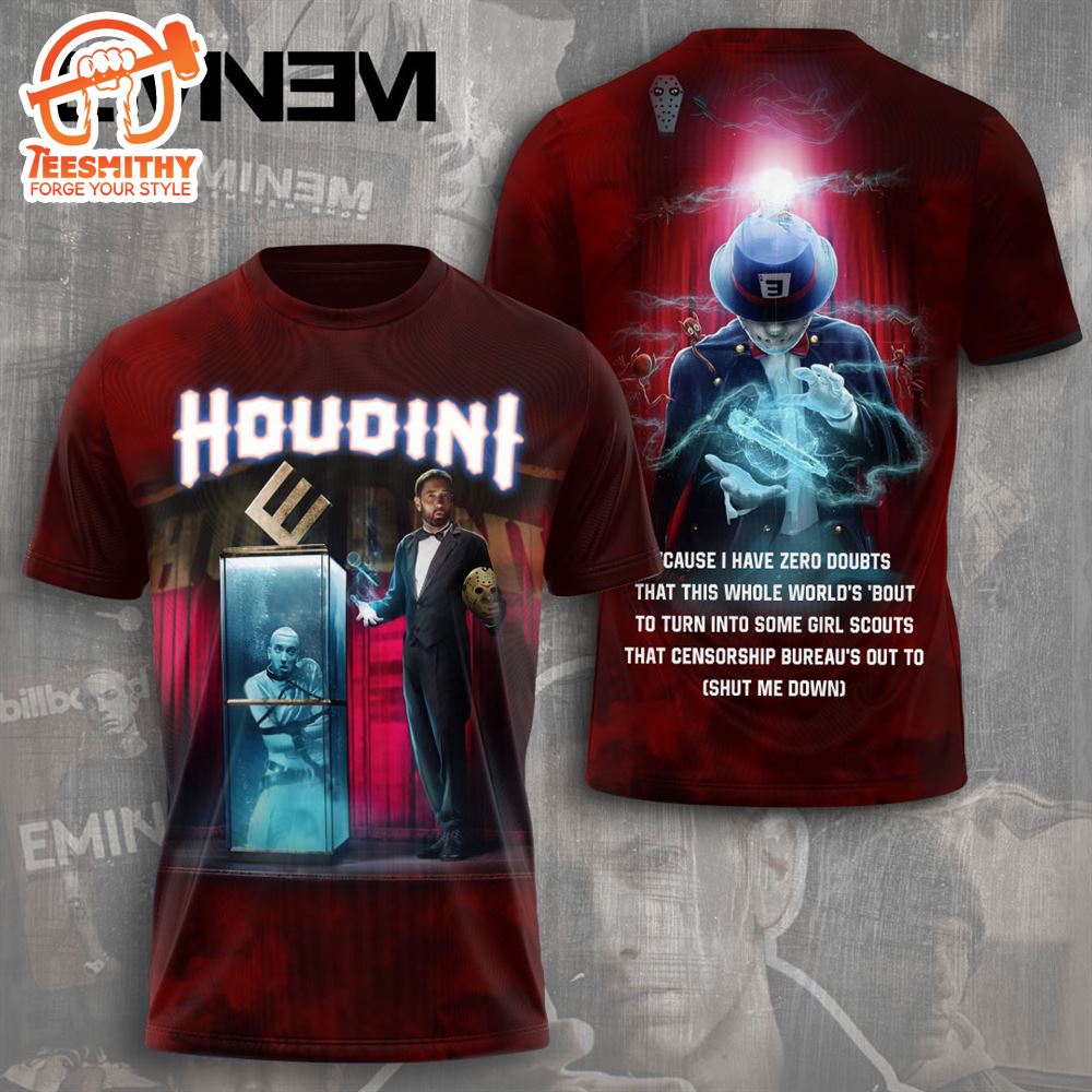 Marshall Mathers Eminem Houdini 3D Shirt