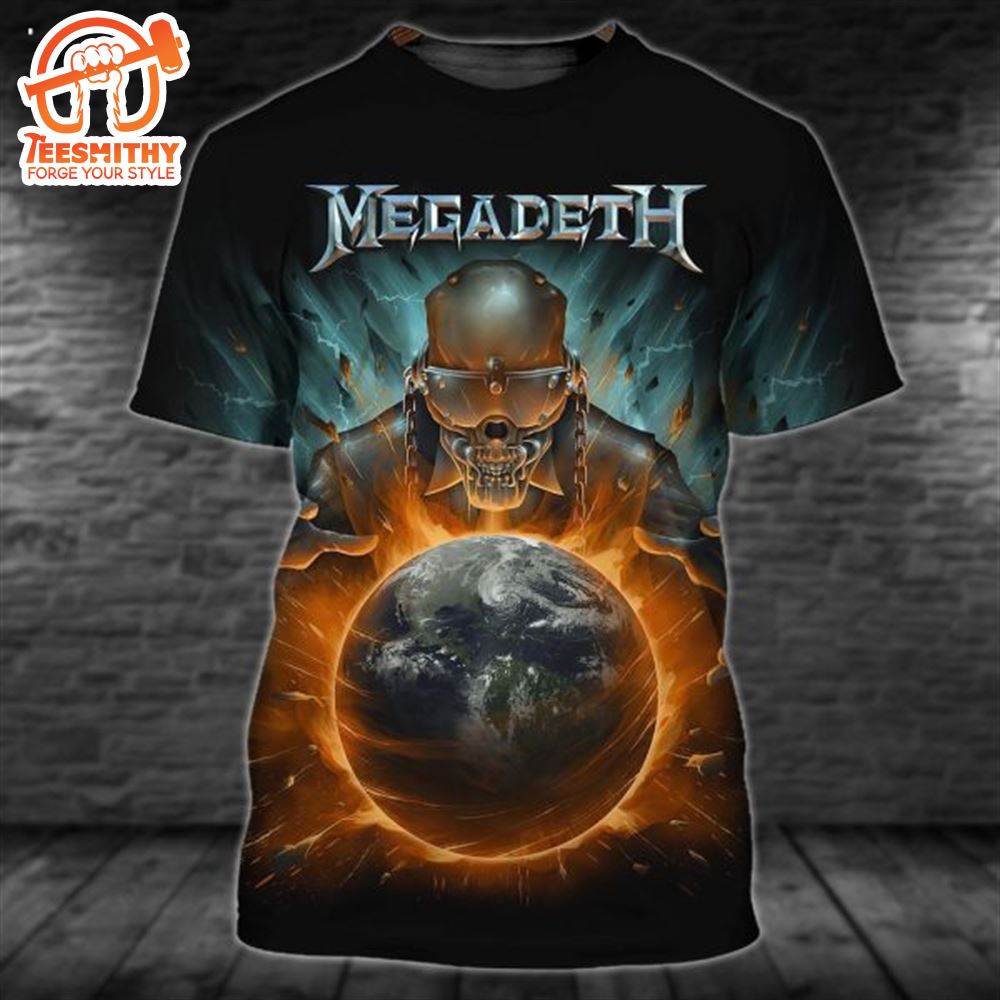 Megadeth Rock Band Rust In Peace Tour 3D T-Shirt