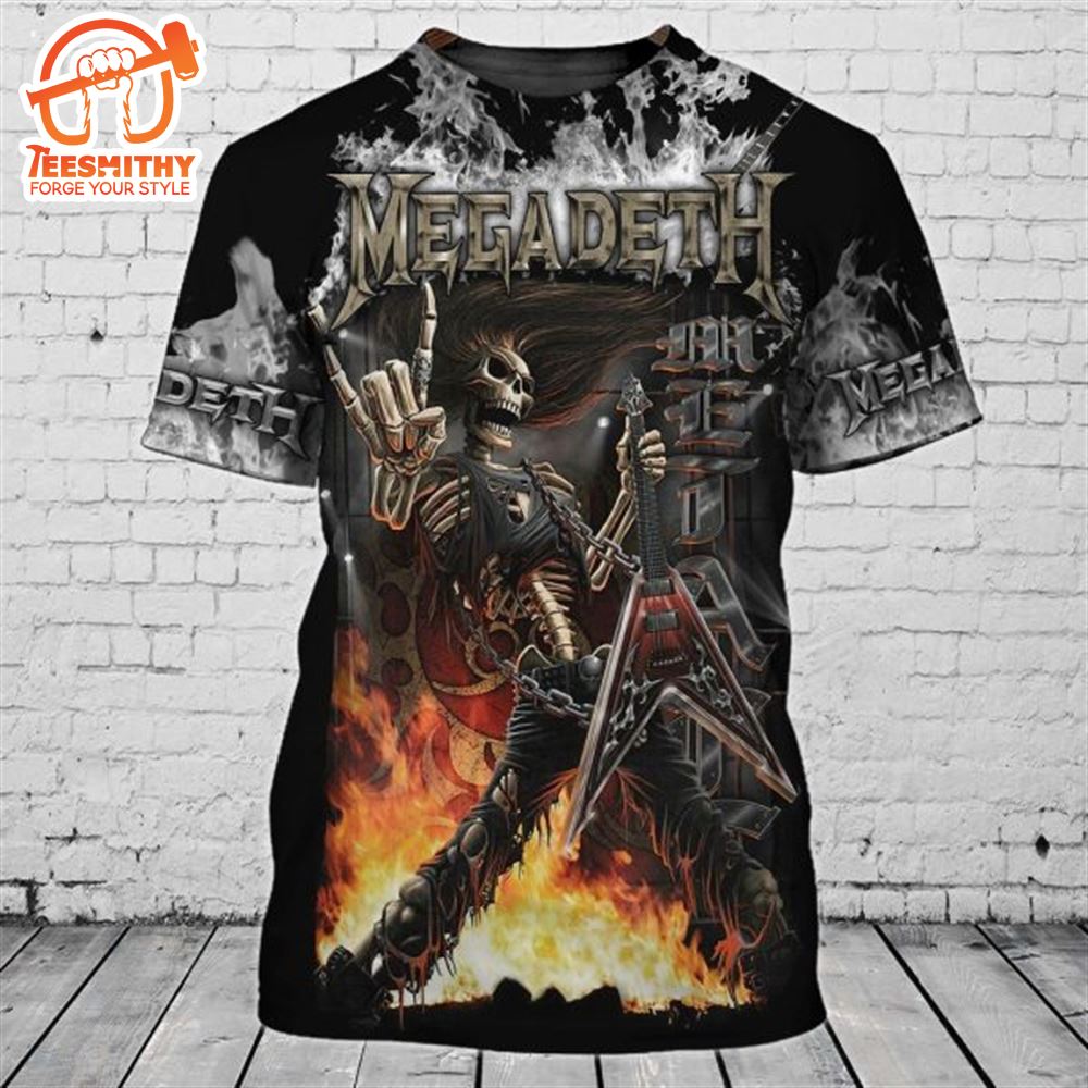 Megadeth Rock Band Symphony of Destruction 3D T-Shirt